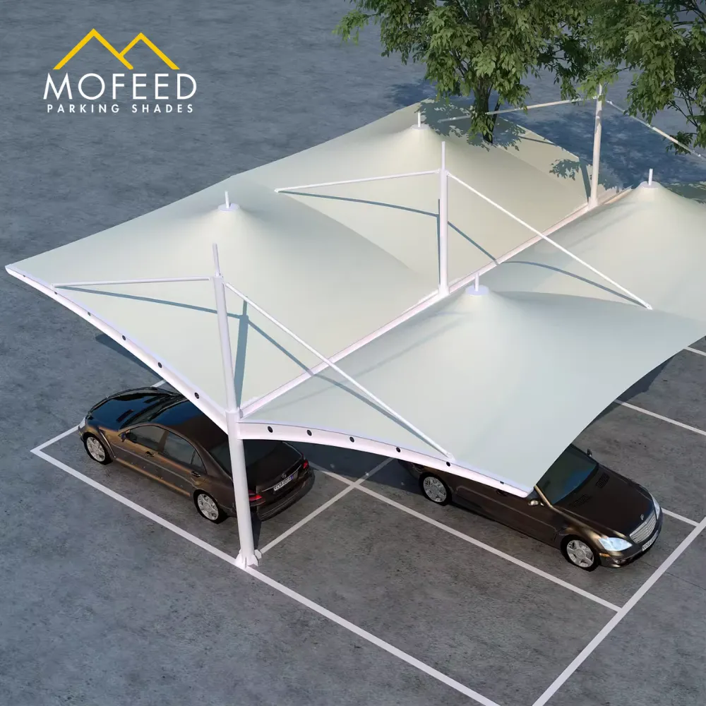 Tensile Membrane Car Parking Shades 3